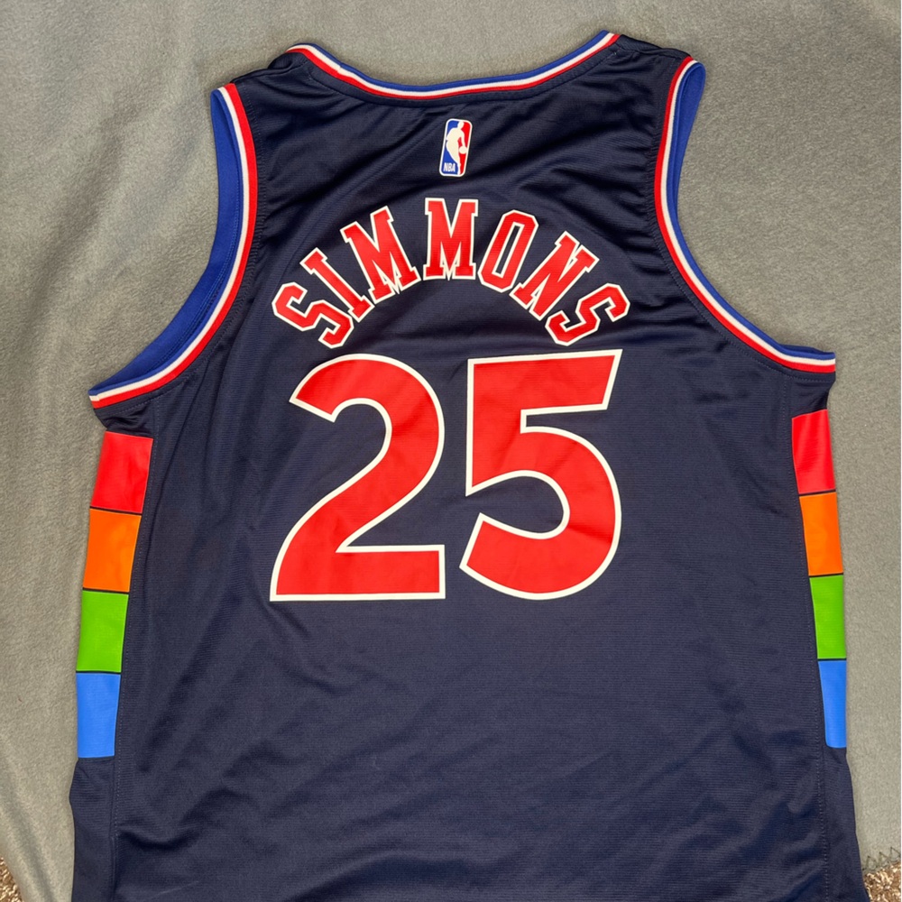 Nike Jersey Philadelphia 76ers Ben Simmons Swingman Men's Size Large
